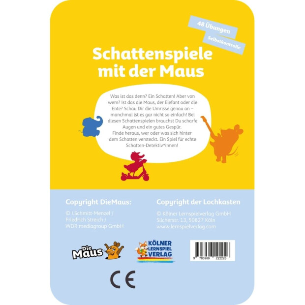 Lochkasten Kartensatz - Schattenspiele mit der Maus 3-4 Jahre