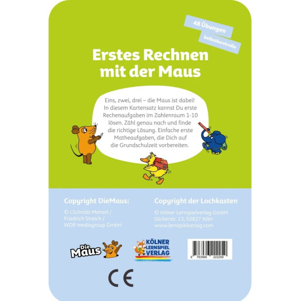 Lochkasten Kartensatz - Erstes Rechnen mit der Maus 5-6 Jahre