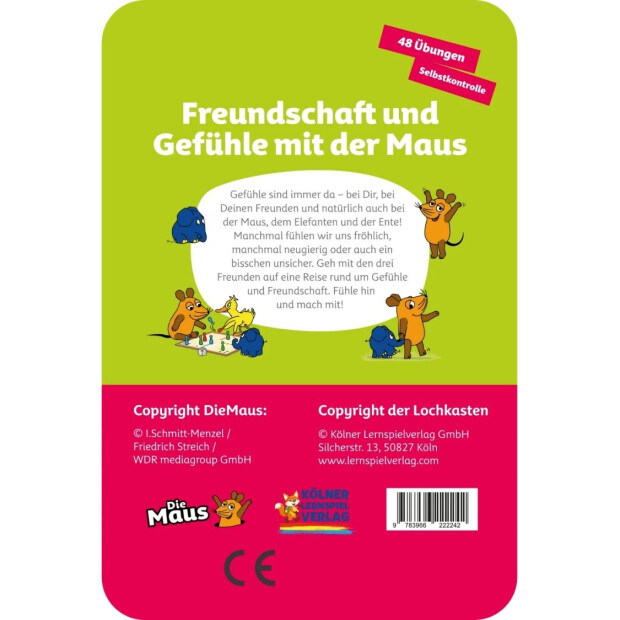 Lochkasten Kartensatz - Freundschaft und Gefühle mit der Maus 5-6 Jahre