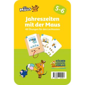 Lochkasten Kartensatz - Jahreszeiten mit der Maus? 5-6 Jahre