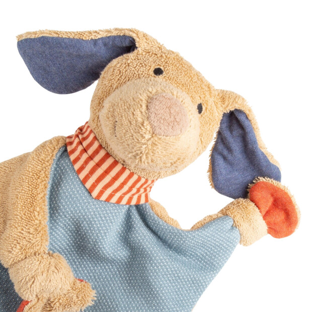 Sigikid Baby Schnuffeltuch Hund Fips, blau