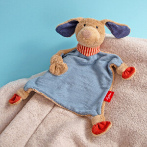 Sigikid Baby Schnuffeltuch Hund Fips, blau