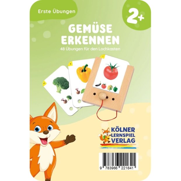 Lochkasten Kartensatz - Gemüse erkennen 2+ Jahre