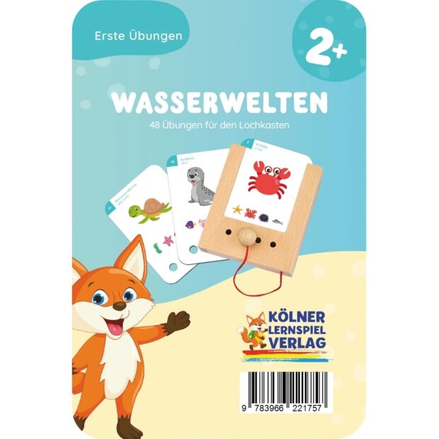 Lochkasten Kartensatz - Wasserwelten 2+ Jahre