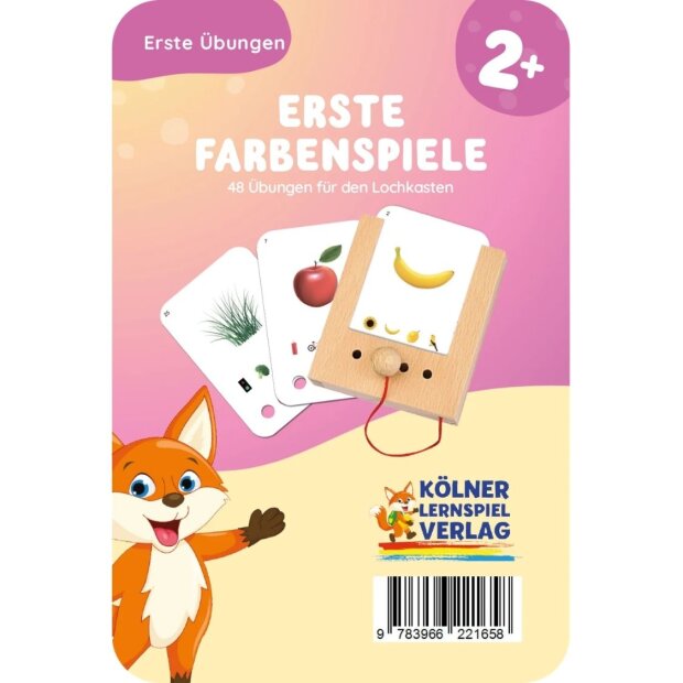 Lochkasten Kartensatz - Erste Farbenspiele 2+ Jahre