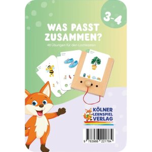 Lochkasten Kartensatz - Was Passt Zusammen? 3-4 Jahre