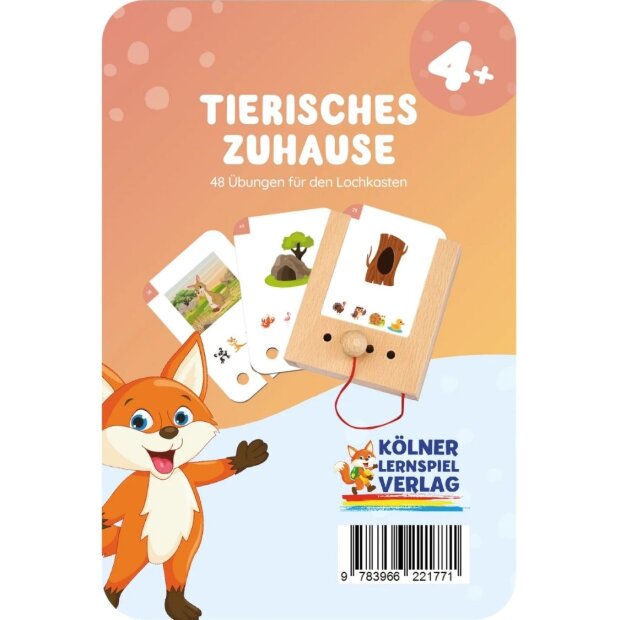 Lochkasten Kartensatz - Tierisches Zuhause 4+ Jahre