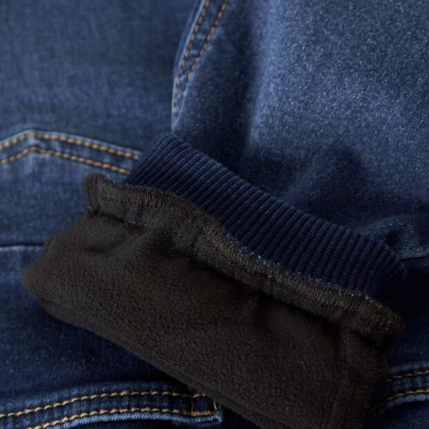 name it Baggy Fleece Jeans - Dark Blue Denim