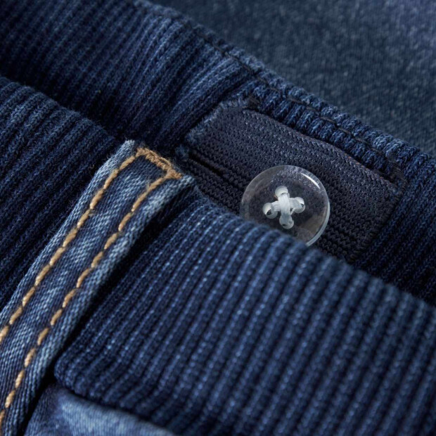 name it Baggy Fleece Jeans - Dark Blue Denim