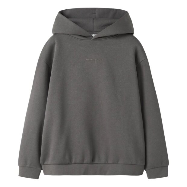 name it angerauter Hoodie mit Kapuze - Charcoal Gray