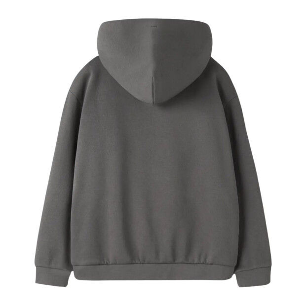 name it angerauter Hoodie mit Kapuze - Charcoal Gray