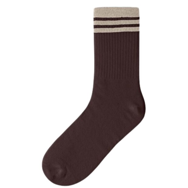 name it Tennissocken Streifen - Chocolate Plum Island Fossil