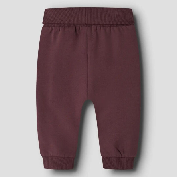 name it Baby angeraute Sweathose mit Bündchen Schleifen & Herzchen - Catawba Grape Bow Hearts