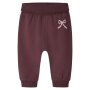 name it Baby angeraute Sweathose mit Bündchen Schleifen & Herzchen - Catawba Grape Bow Hearts