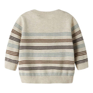 name it Baby Biobaumwoll Strickjacke Streifen - Peyote...