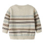 name it Baby Biobaumwoll Strickjacke Streifen - Peyote Melange