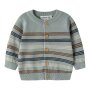 name it Baby Biobaumwoll Strickjacke Streifen - Abyss
