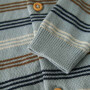 name it Baby Biobaumwoll Strickjacke Streifen - Abyss