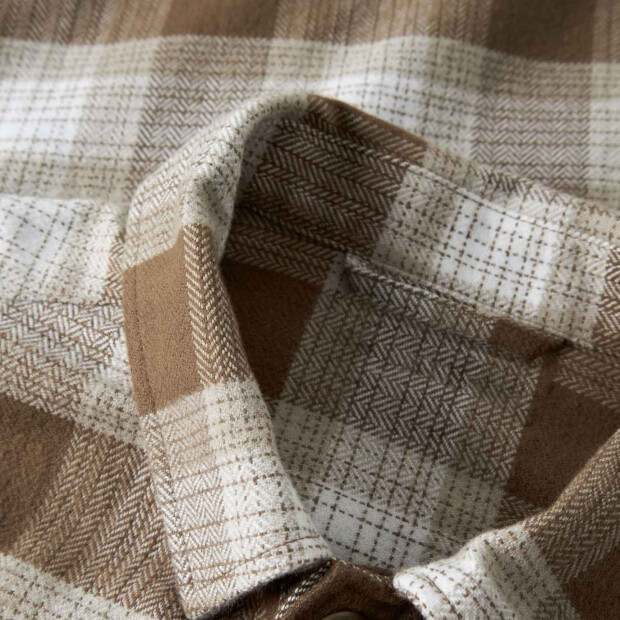 name it Biobaumwoll Overshirt Karo - Island Fossil