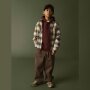 name it Biobaumwoll Overshirt Karo - Island Fossil