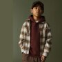 name it Biobaumwoll Overshirt Karo - Island Fossil