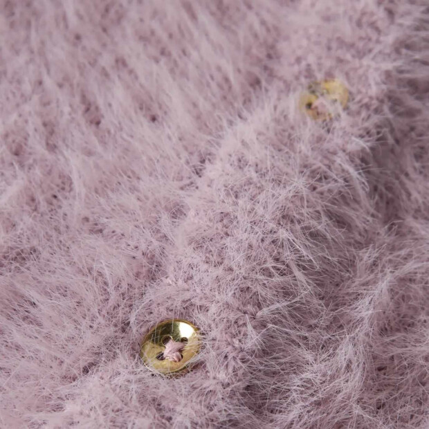 name it Plüsch Strickjacke - Mauve Shadows