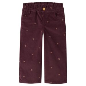 name it Cord wide Glitzer Schleifen Hose - Catawba Grape...