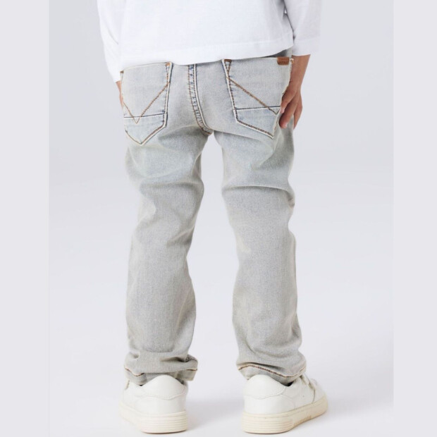 name it Jungen slim fit Sweat Jeans - Vintage Light Blue Denim