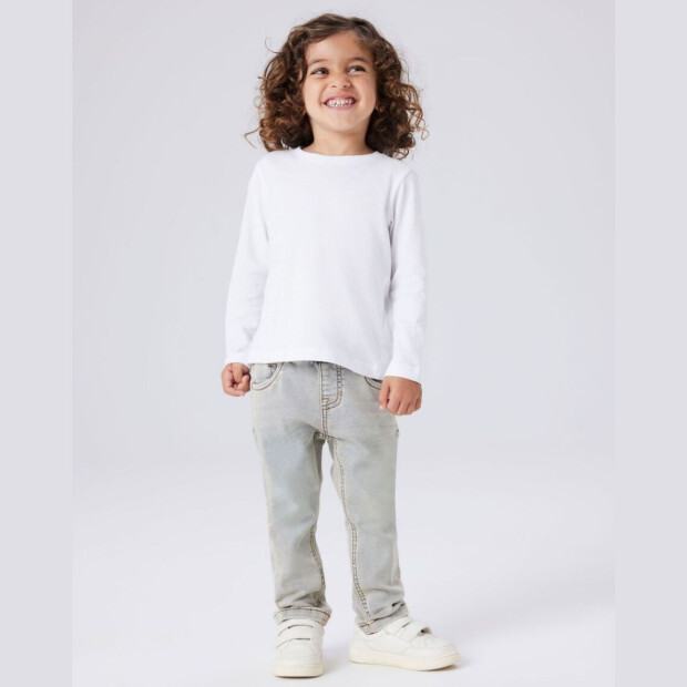 name it Jungen slim fit Sweat Jeans - Vintage Light Blue Denim