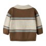 name it Baby Biobaumwoll Strickpullover - Sepia