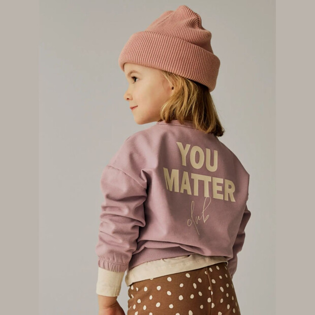 name it Biobaumwoll Sweatshirt Reh - Mauve Shadows