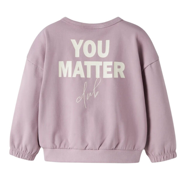 name it Biobaumwoll Sweatshirt Reh - Mauve Shadows