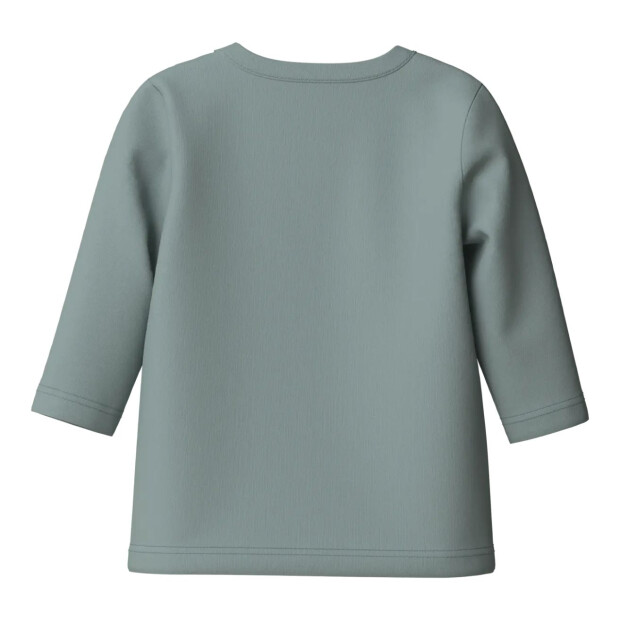 name it Baby Biobaumwoll langarm Shirt - Bär Abyss