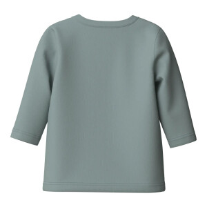 name it Baby Biobaumwoll langarm Shirt - Bär Abyss