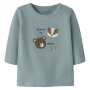 name it Baby Biobaumwoll langarm Shirt - Bär Abyss