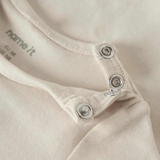 name it Baby Biobaumwoll langarm Shirt - Bär Birch