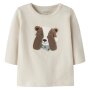 name it Baby Biobaumwoll langarm Shirt - Bär Birch