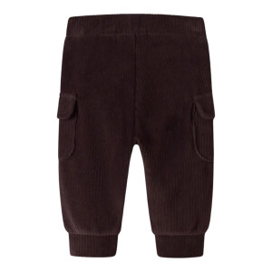 name it Baby Samt Cord Sweathose - Chocolate Plum braun