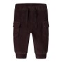 name it Baby Samt Cord Sweathose - Chocolate Plum braun