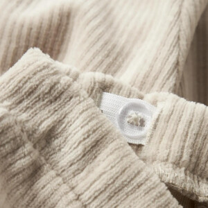 name it Baby Samt Cord Sweathose - Island Fossil beige