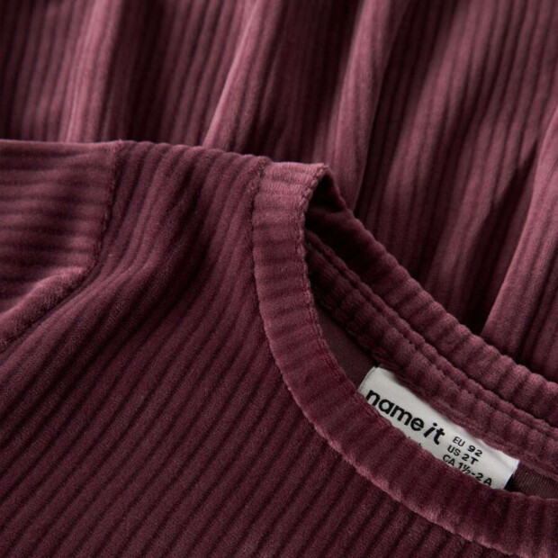 name it Velvet Samt Kleid - Catawba Grape