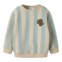 name it angerautes Sweatshirt Streifen - Dino Abyss