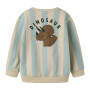 name it angerautes Sweatshirt Streifen - Dino Abyss