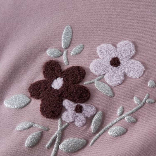 name it angerautes Sweatshirt Blumen - Mauve Shadows