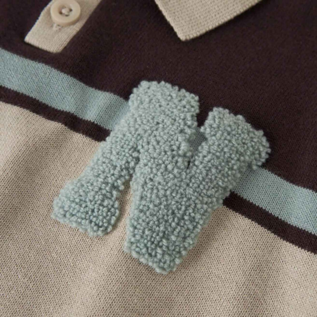 name it Biobaumwoll Polo Pullover - Chocolate Plum