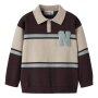 name it Biobaumwoll Polo Pullover - Chocolate Plum