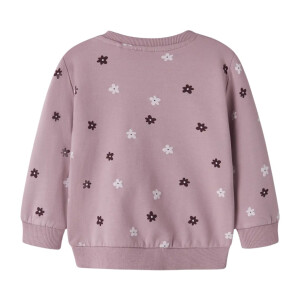 name it Baby angerauter Sweatpullover Blümchen -...