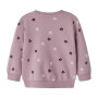 name it Baby angerauter Sweatpullover Blümchen - Mauve Shadows Flower Dot