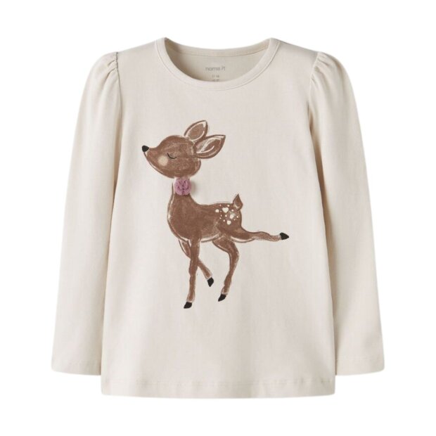 name it Print Shirt langarm - Reh Birch