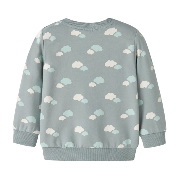 nameit Baby angerauter Pullover Wolken - Abyss Clouds